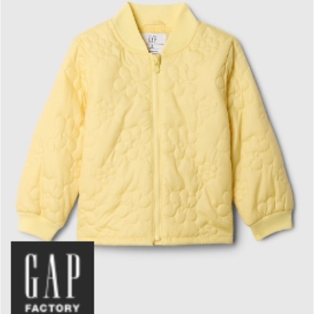 GAP Factory Kids Light Yellow Puffer Jacket